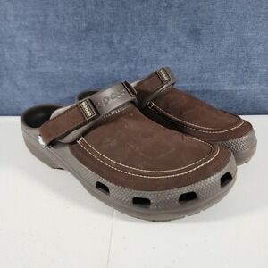 Crocs Classic Yukon Vista II Clog Brown Slip On Sandals Mens Size 12 207142